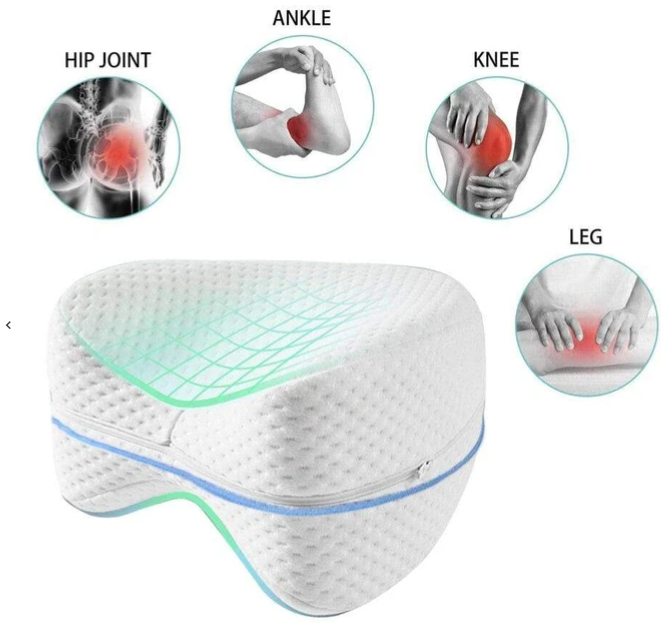 PROMO ALMOHADA VISCOELÁSTICA CON GEL + ALMOHADA DE SOPORTE PARA PIERNA Y RODILLA